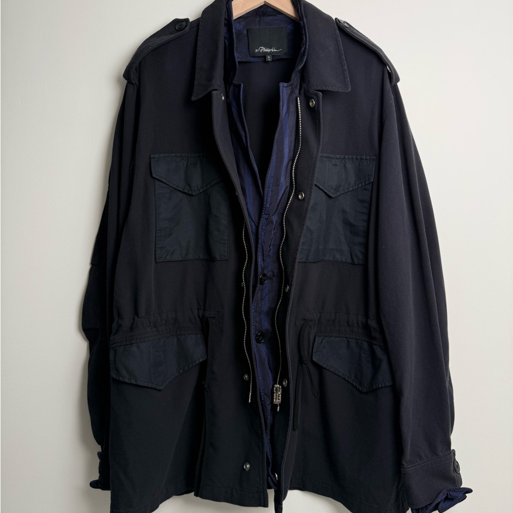 3.1 Phillip Lim Multi-Layer Field Jacket – navy